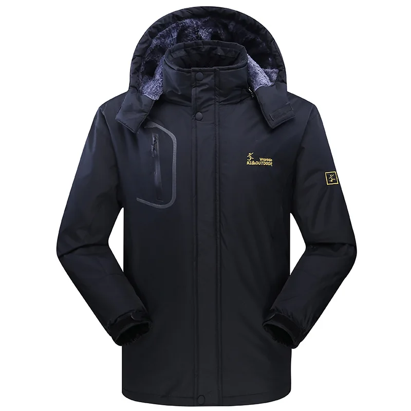 

Outdoor Raincoat Jacket Men's COUPLE'S Ski Mountaineering Warm Waterproof Wind-Resistant Cotton-padded Clothes Plus-sized Autumn