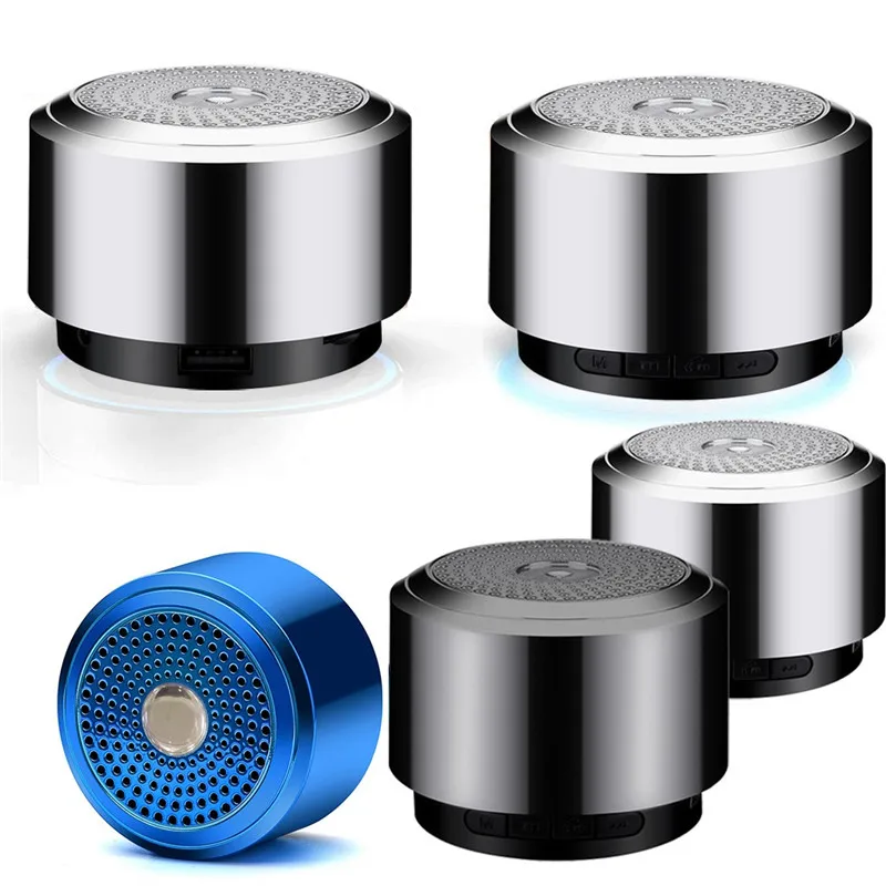 Мини bluetooth динамик металлический USB светодиодный светильник портативный