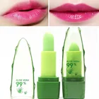 Чистый натуральный алоэ вера Натуральный Увлажняющий помада меняющий температуру цвет бальзам для губ Волшебный розовый протектор косметика для губ