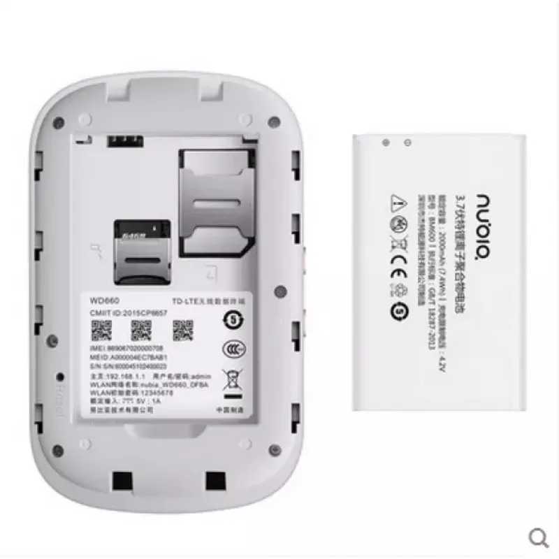 Мобильная точка доступа Wi Fi ZTE Nubia MiFi WD660 4G|wireless router|broadband routerbroadband wifi router |