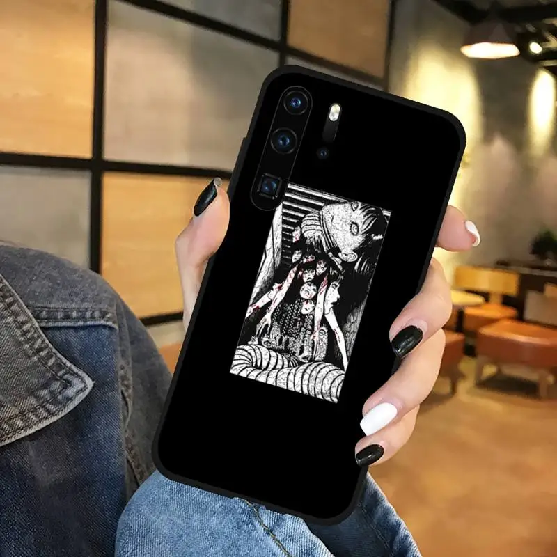 

Japanese horror comic Phone Case Funda For Huawei P9 P10 P20 P30 Lite 2016 2017 2019 plus pro P smart