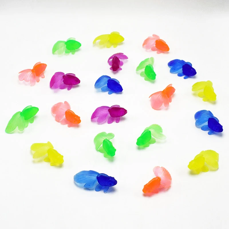 10 шт. резиновая Золотая рыбка детские игрушки для купания пляжные воды в ванной