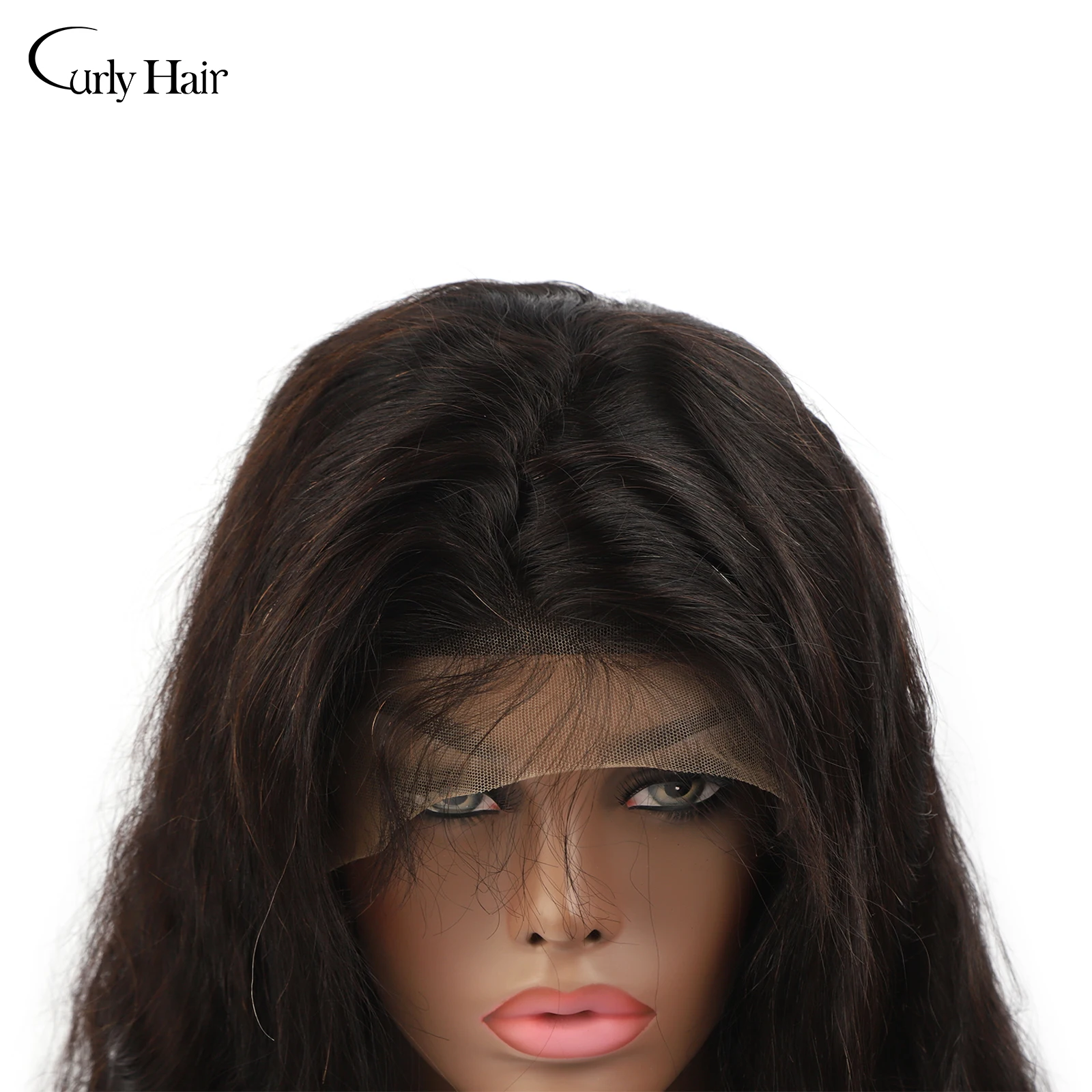 

Curly Hair Lace Front Wig Virgin Human Hair Wigs Peruvian Hair Body Wave Lace Front Human Hair Wig 14"-24" 100% Human Hair