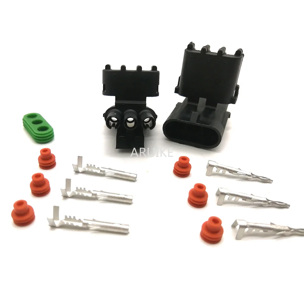 5 комплектов 3P водонепроницаемый электрический разъем для Weatherpack автомобильный