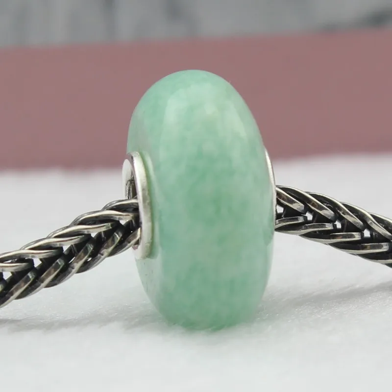 Натуральный Амазонит Шарм 4 5 мм европейский бренд сделай сам браслет