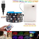 Светодиодная ленсветильник RGB 2835 5050SMD Luces с Bluetooth, USB, гибкая лента для освещения телевизора, кухни, лестницы, гардероба, кровати, босветильник