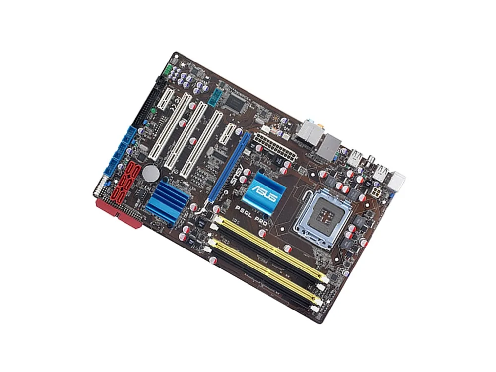 Материнская плата Asus P5QL PRO для настольных ПК P43 Socket LGA 775 для Core 2 Duo DDR2 8G SATA2 USB2.0 ATX оригинальная б/у материнская плата