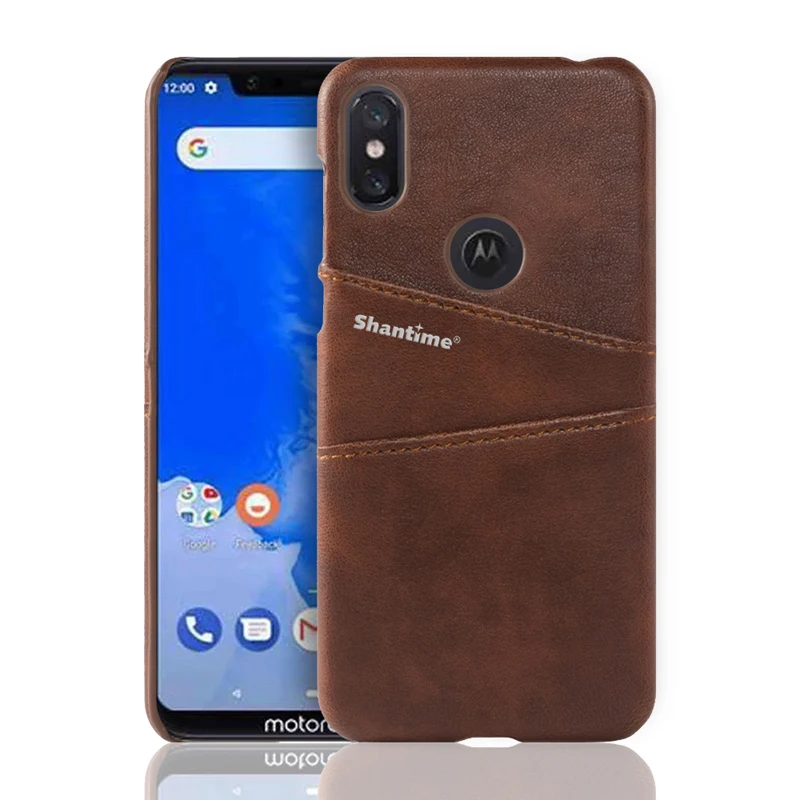 Brown Чехол из искусственной кожи чехол для Motorola Moto One P30 Play чехол для телефона для Moto One power P30 Note деловой чехол для Moto P40 чехол-кошелек - Цвет: Brown