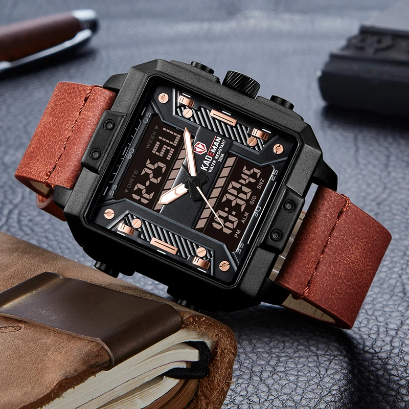 Мужские часы Лидирующий бренд роскошные светодиодные цифровые военные