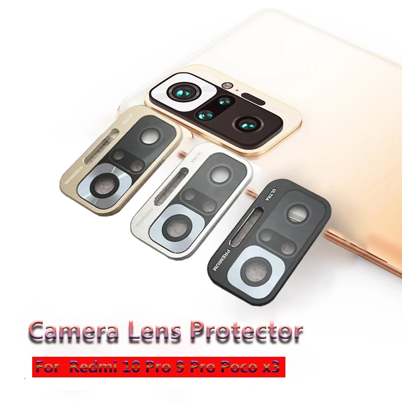 Чехол с кольцом для объектива камеры Xiaomi Redmi Note 10pro 9 Pro 9S Poco X3 NFC металлическая