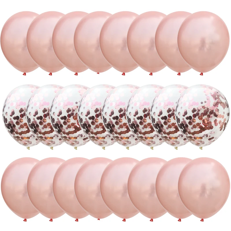 Латексные шары с конфетти 30 шт. для детей и взрослых декорации на свадьбу