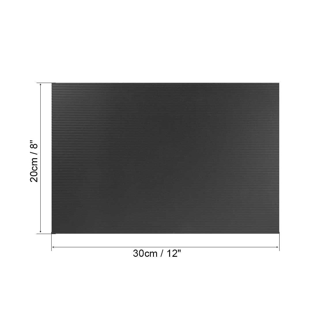 Гофрированные пластиковые листы uxcell черные пустые знаки для газона 3 мм 8 дюймов x