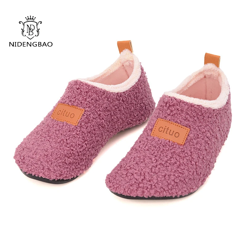 winter kids girls boys warm walkers infant toddler winter women shoes soft cute mom baby house slippers children footwear floor free global shipping