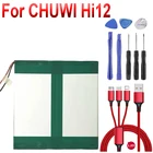 Аккумулятор 3,7 В для CHUWI Hi12 Dual Sys, планшетный ПК, новый литий-полимерный перезаряжаемый аккумулятор, замена, высокая емкость