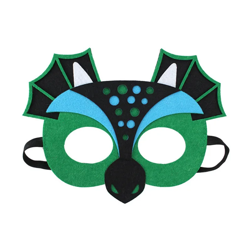 Фетровые маски в виде динозавра милая фотоодежда для детей украшение на день