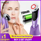 7 в 1 RF  EMS микро-токовое подъемное устройство, вибрационный СВЕТОДИОДНЫЙ Прибор для омоложения кожи лица, удаления морщин, против старения лица