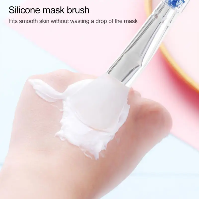 Прозрачный кристаллический алмаз силиконовая кисть для маски профессиональная