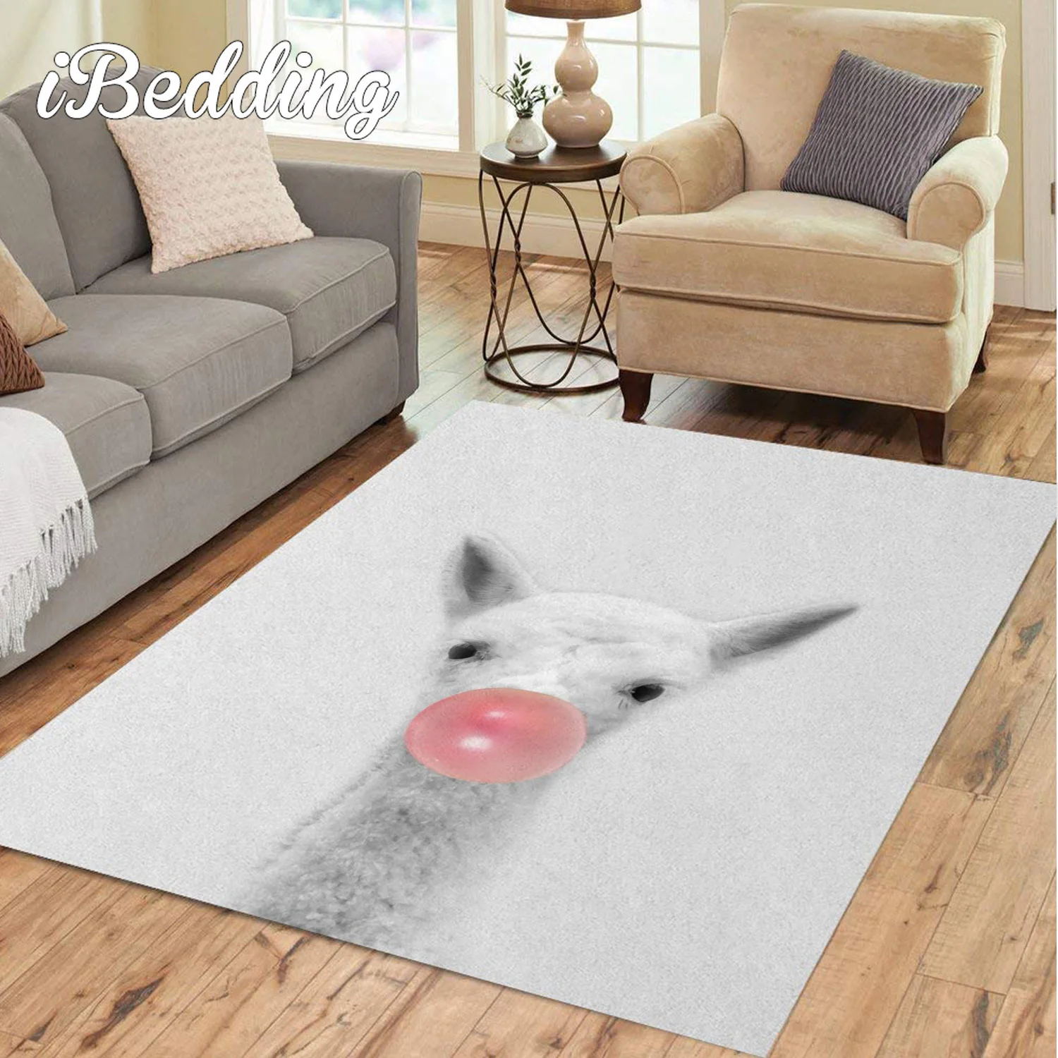 Коврики на ферме с альпакой заказ домашние декоративные коврики для гостиной