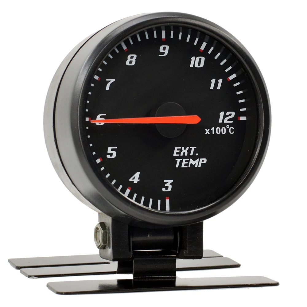 Датчик температуры выхлопных газов Dragon 60 мм с черной панелью измеритель для