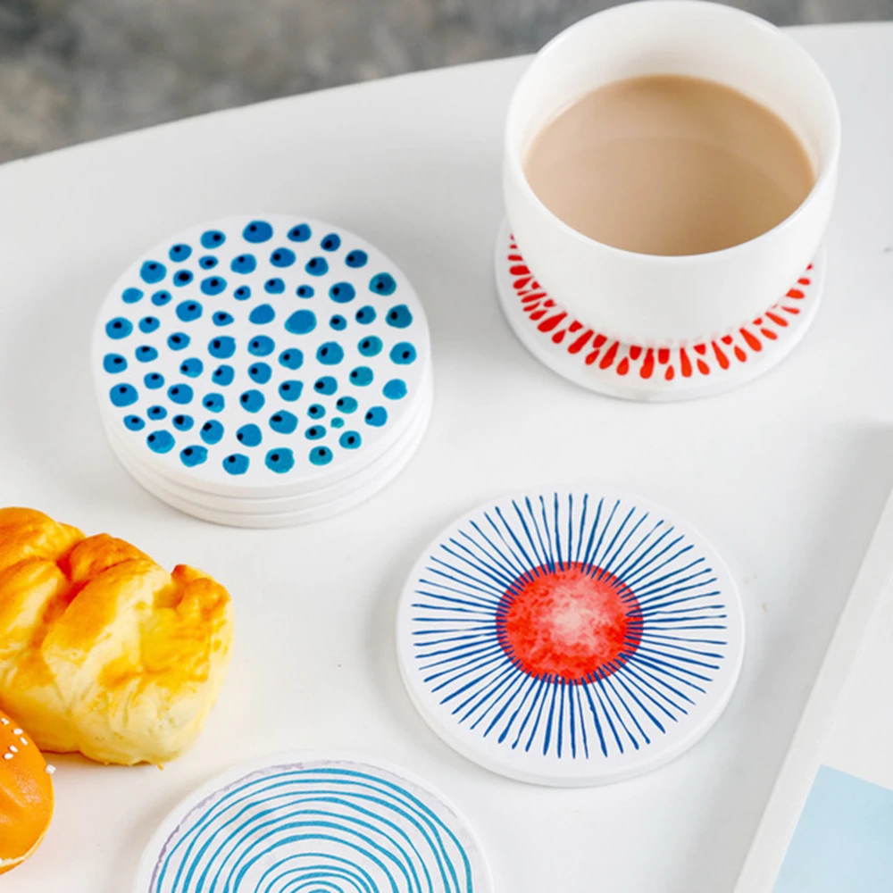 1 шт. креативная впитывающая керамическая подставка в скандинавском стиле