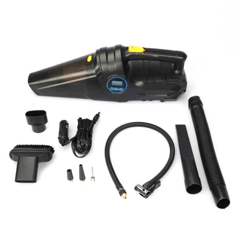 

4 in 1 Air Compressor, Car Vacuum Cleaner, 120W 6000PA Digital Tire Inflator Pump Handheld Car Vacuum Auto Shut Off