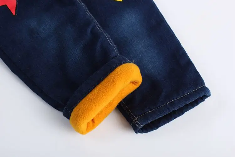 От 2 до 7 лет зимние золотые вельветовые детские джинсы штаны плотные джинсовые с