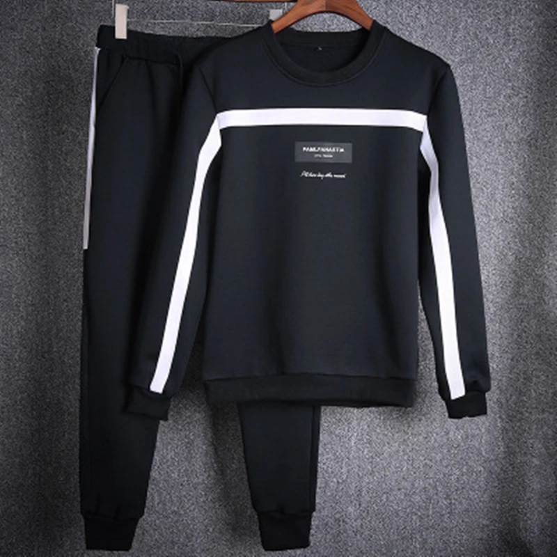 Новинка весны 2019 свитер с капюшоном мужской костюм повседневный уличный