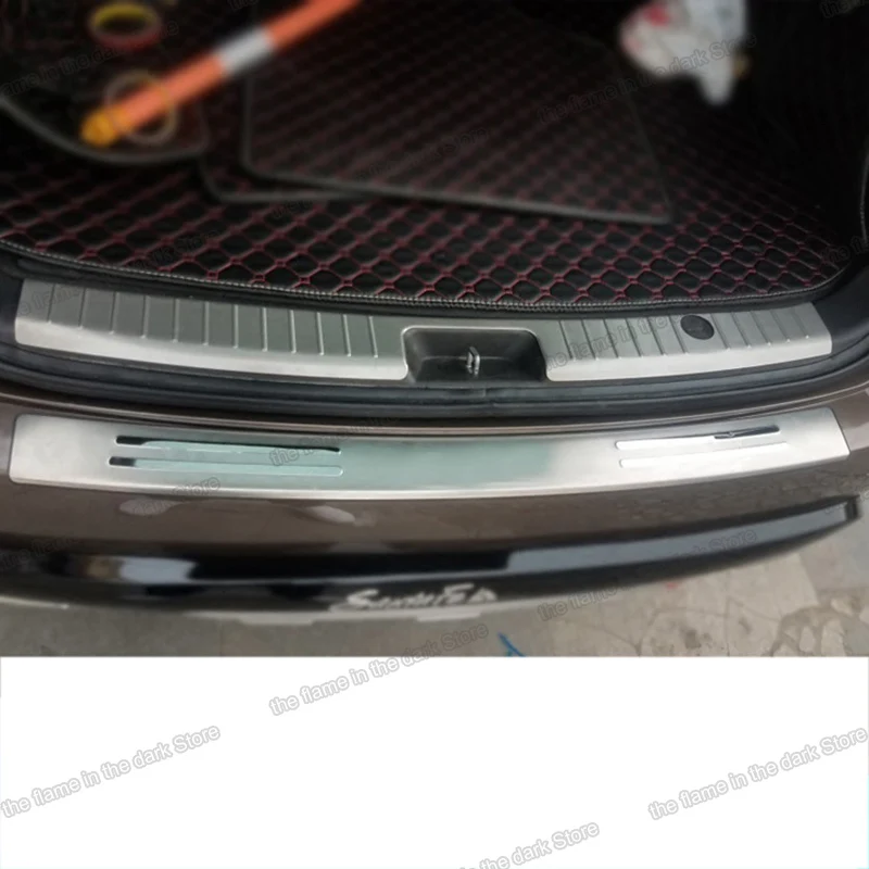 Защитная панель для багажника автомобиля из нержавеющей стали lsrtw2017 hyundai santa fe 2006