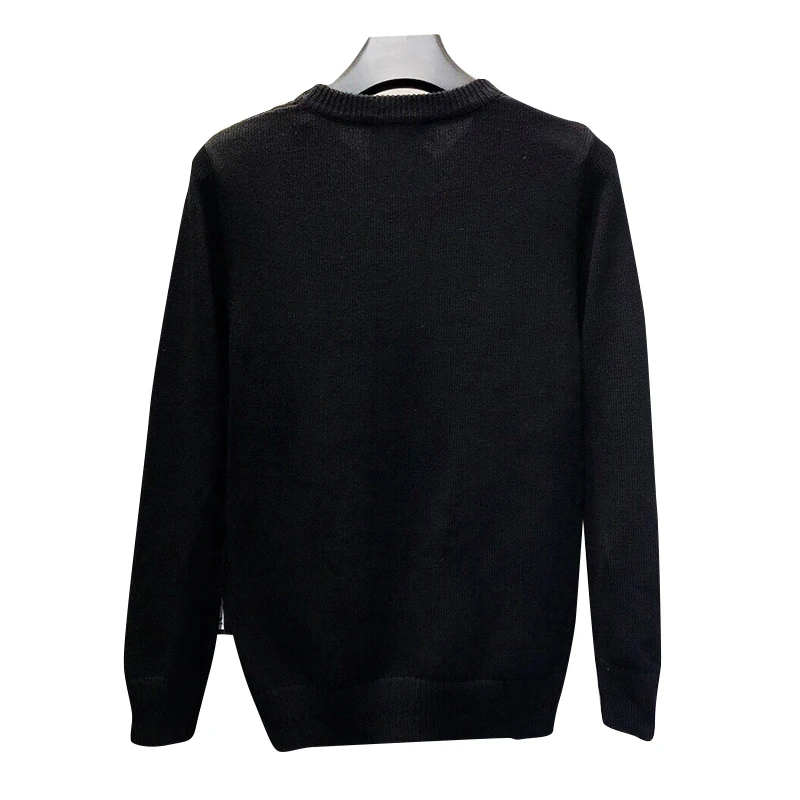 

Star pp Original brand casual warm men's Pullover Sweater punk Street Middle East color diamond skull head round neck pure wool