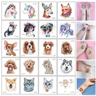 20 шт., Детские вечерние татуировки с рисунками из мультфильмов, макияж, цветок, кошка, собака, единорог, Бабочка, временные боди-арт, одноразовые наклейки, поддельные татуировки