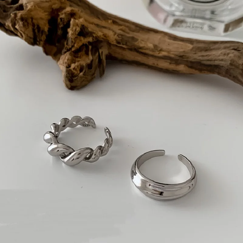 

Женское Открытое кольцо MEYRROYU, корейское кольцо неправильной формы из стерлингового серебра 925 пробы в стиле ретро, Подарочная бижутерия, 2021