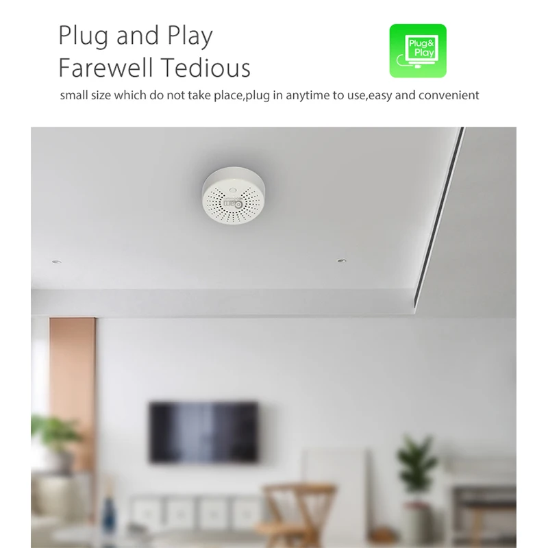 NEO Coolcam умный датчик дыма wifi беспроводной детектор дыма домашняя система охранной сигнализации 90db Высокая температура сигнализации