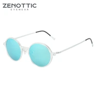 zenottic nylon titanium sunglasses men retro small round driving polarized sun glasses for women mirrored uv400 shades eyewear