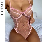 Ellolace, боди в горошек с косточками, прозрачное, чувственное белье, женское эротическое, кружевное, соблазнительное, экзотическое, сексуальное боди