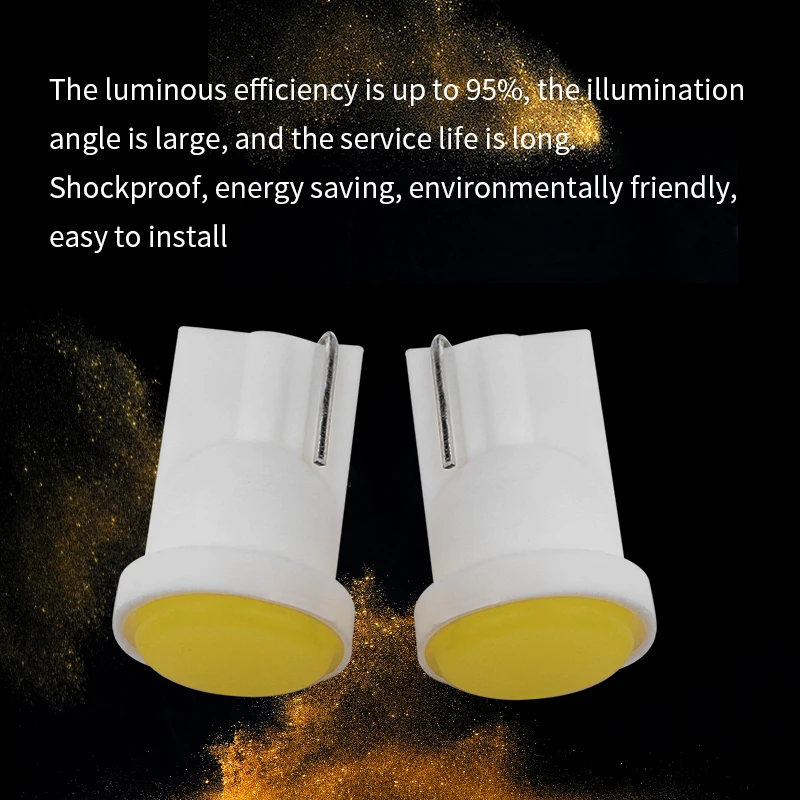 10 шт. T10 W5W COB 1SMD автомобильный инструментальный светильник супер яркий индикатор