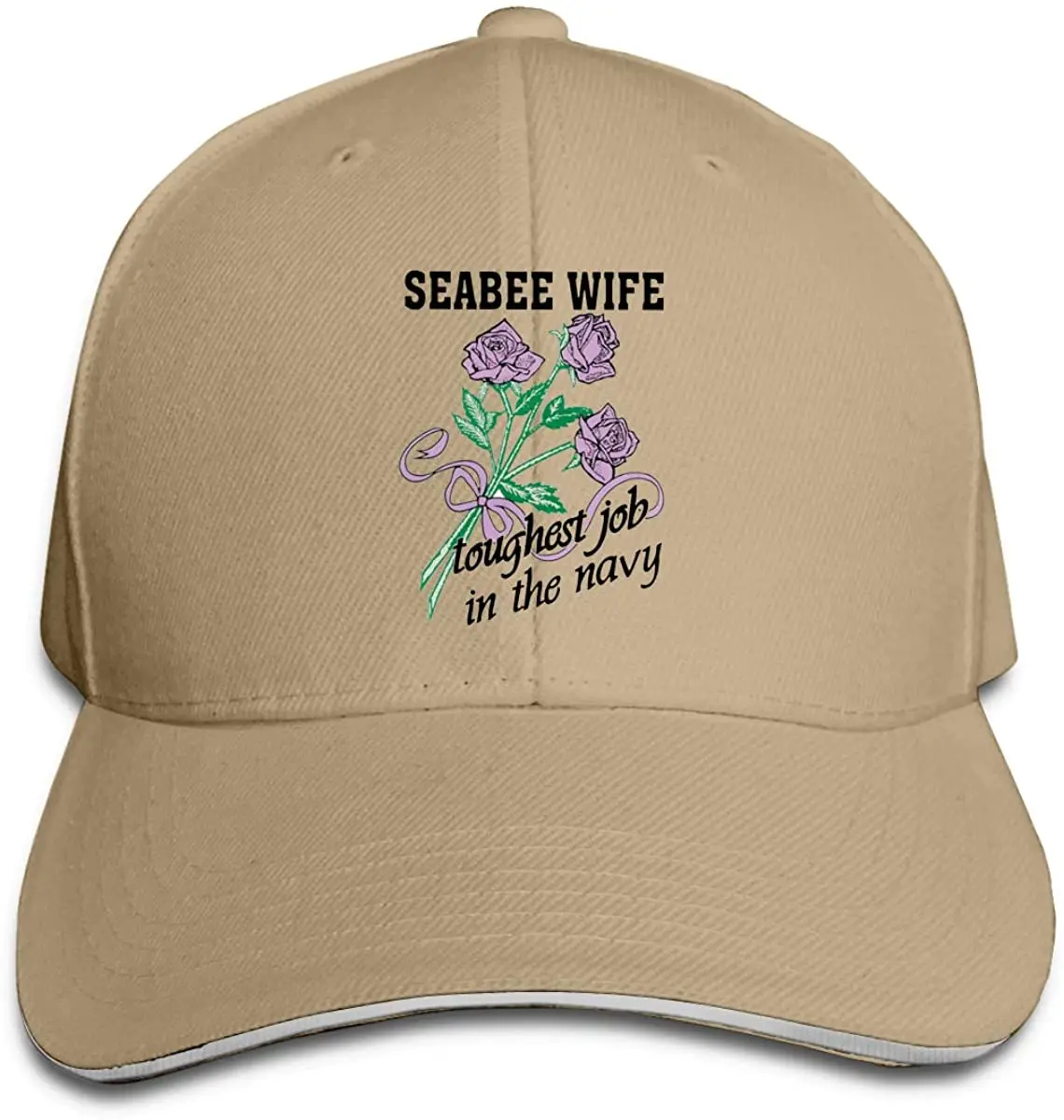 

Wife Toughest Job in The Navy Baseball Caps Adjustable Sandwich Caps Jeans Caps Adjustable Denim Trucker Cap