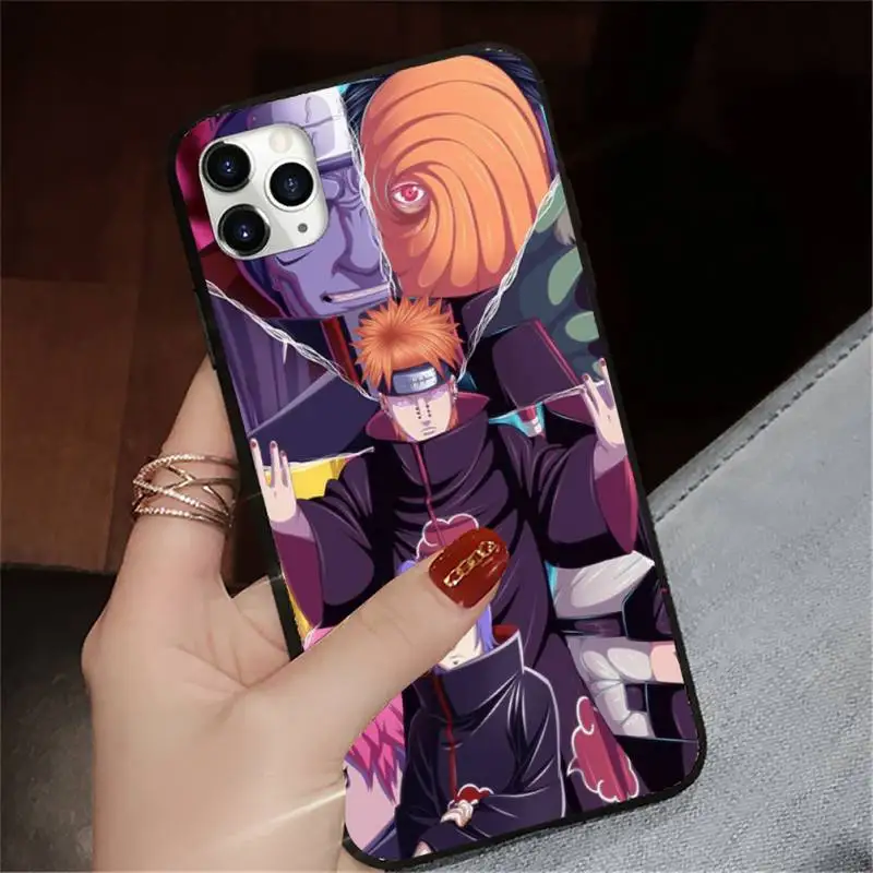 

Anime Naruto Akatsuki Sect Itachi Uchiha Phone Case for iPhone 11 12 pro XS MAX 8 7 6 6S Plus X 5S SE 2020 XR