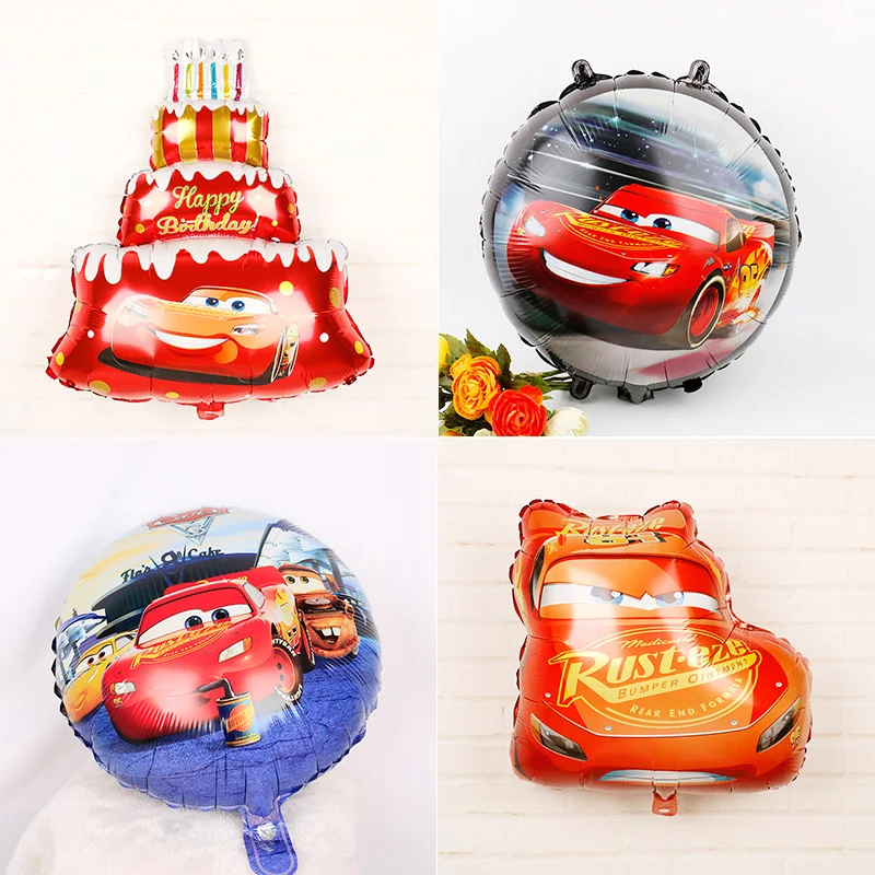 Воздушные шары из фольги в виде гоночного автомобиля переносной мультяшный