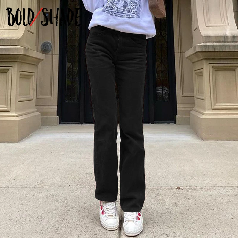 

Bold Shade 90s Indie Aesthetic Corduroy Pants Solid High Waist Vintage Teen Style Y2K Fashion Trousers for Women Streetwear 2021