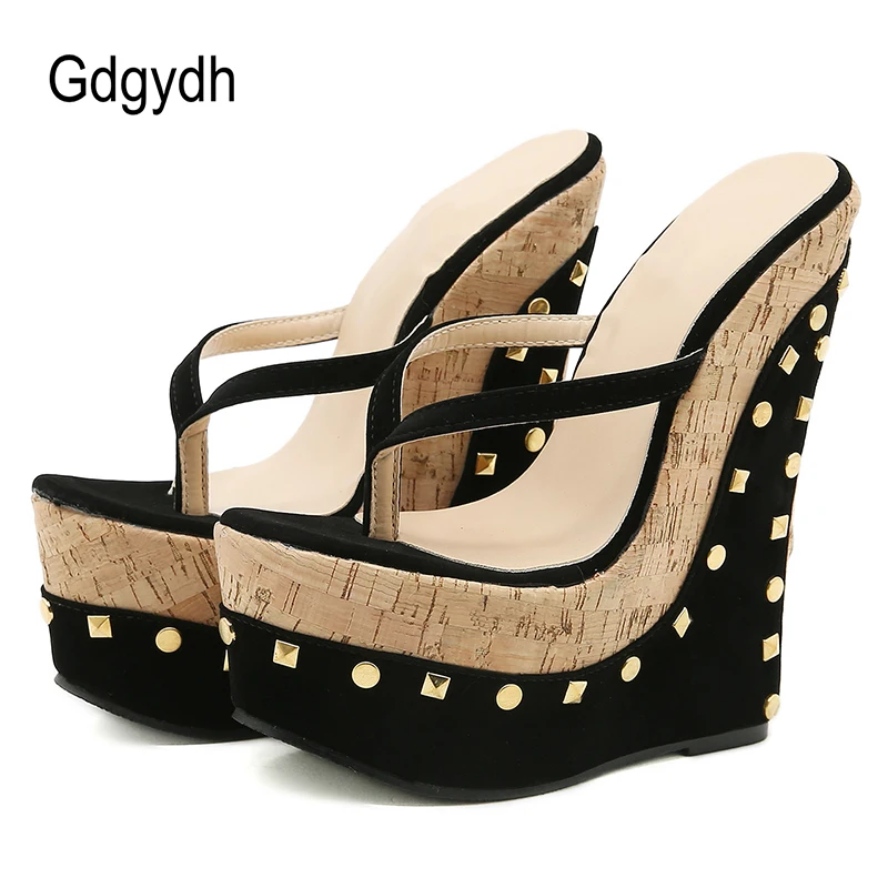 

Gdgydh/2021 сезон лето; Женские сандалии на толстом каблуке на платформе; Туфли на танкетке с высоким каблуком; Женские сандалии; Цвет Черный; Из и...