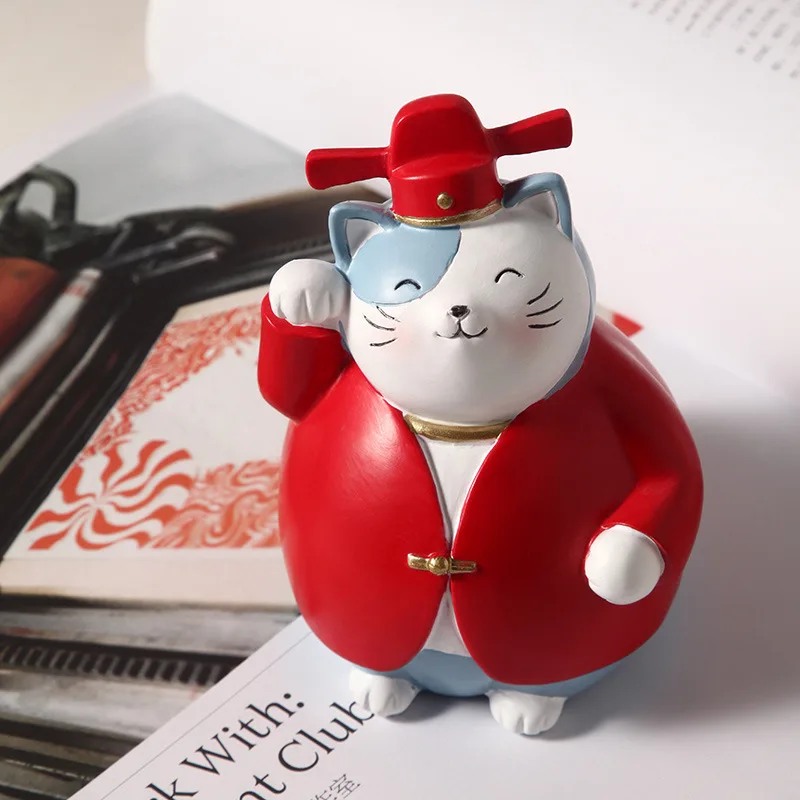 Милый счастливый кот креативный подарок на открытие свадебный Домашний