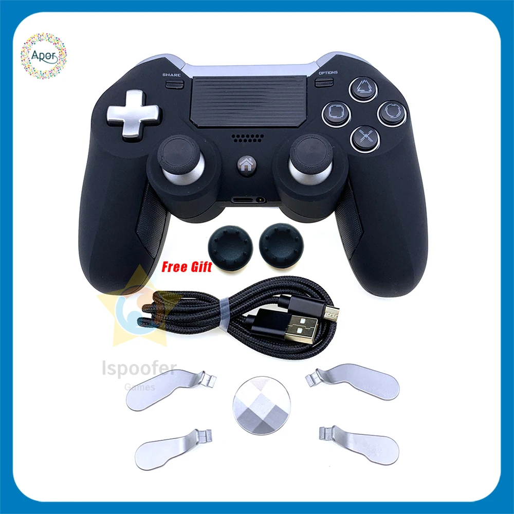 Горячая продажа черный для PS4 Геймпад двойная вибрация Elite BT беспроводной игровой