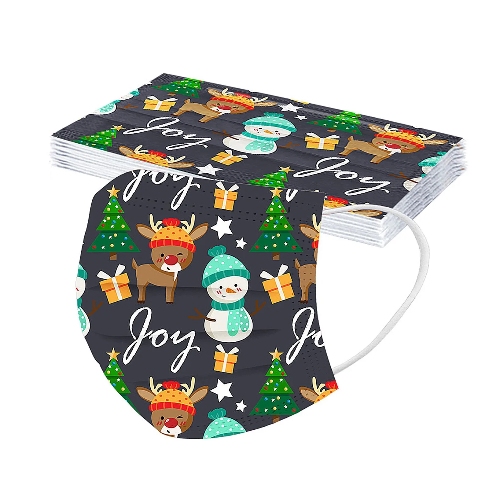 10 шт. одноразовые маски для лица с принтом|Маски вечеринки| |