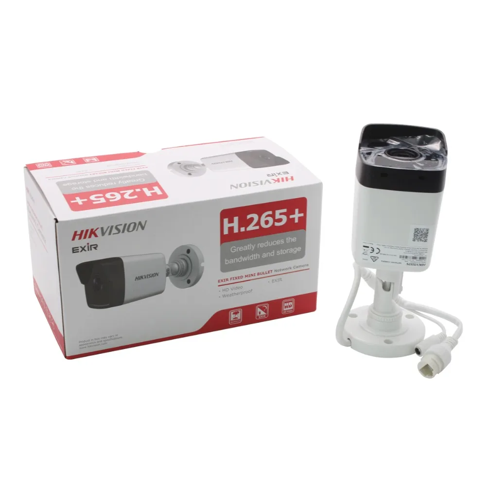 Оригинальная Hikvision DS 2CD1043G0 I 4MP POE IR H.265 IP67 WDR сетевая цилиндрическая IP камера|Камеры