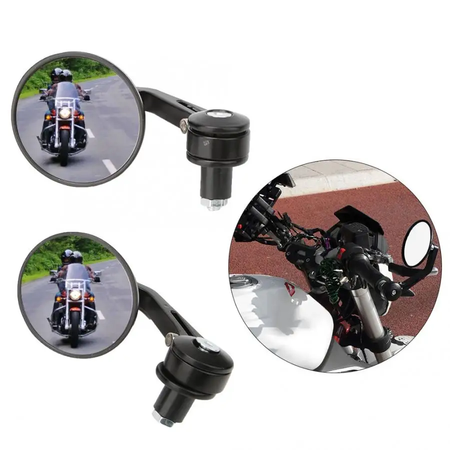 Велосипедные зеркала 2 шт Ретро алюминиевый сплав электромобиль Ручка Бар Конец