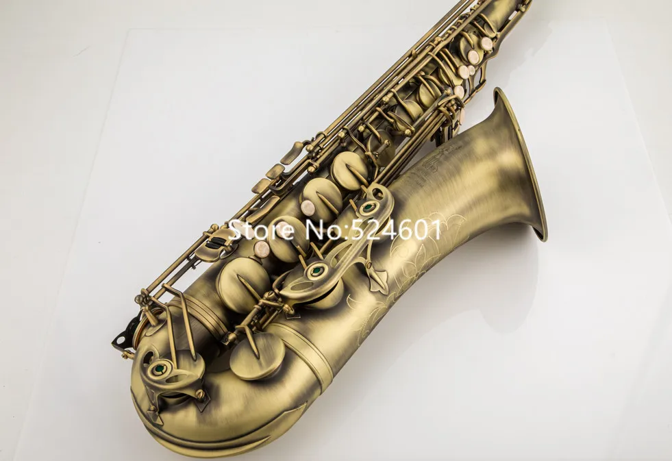 Новый тенор саксофон Bb Мелодия Античная Медь оболочки украшения