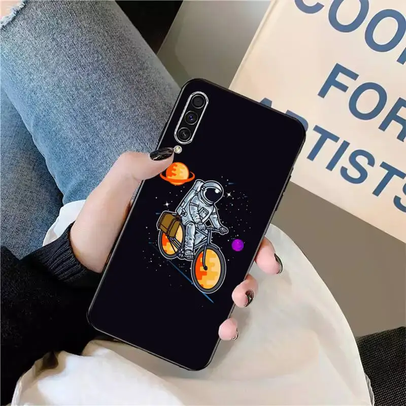 

astronaut Phone Case For Samsung A40 A50 A51 A71 A20S S8 S9 Plus note 20 ultra 4G 5G