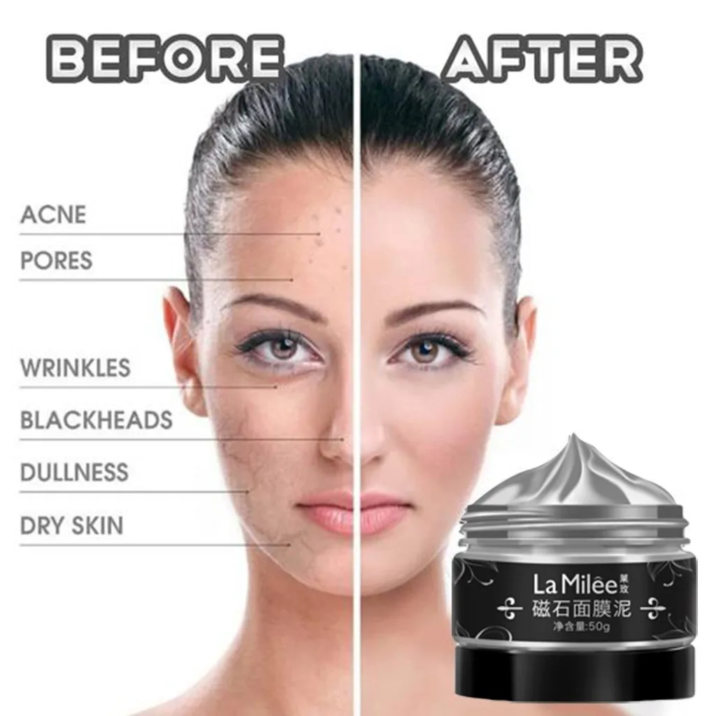 Магнитная грязевая маска с минеральными насыщенными минералами морская для лица