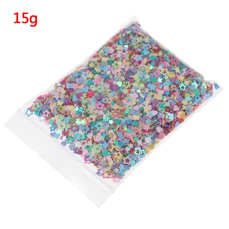 Смешанный стиль звезда сердце Снежинка Лазерная пайетка Сделай Сам кавайные