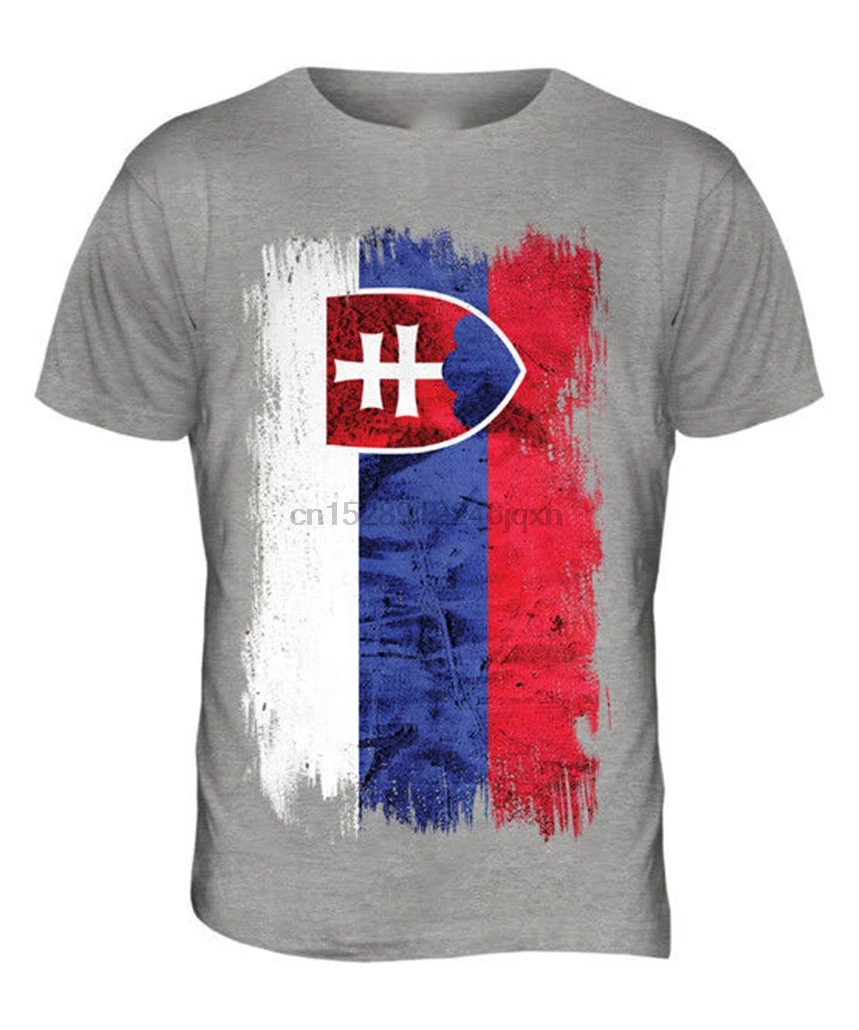 Мужская футболка с флагом гранжа из Словакии со словенским в подарок забавная |